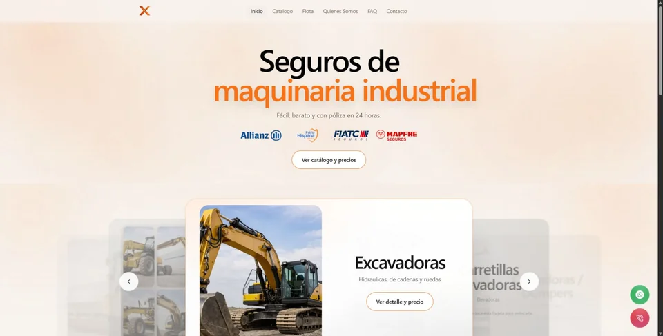 Industrial machinery insurance platform